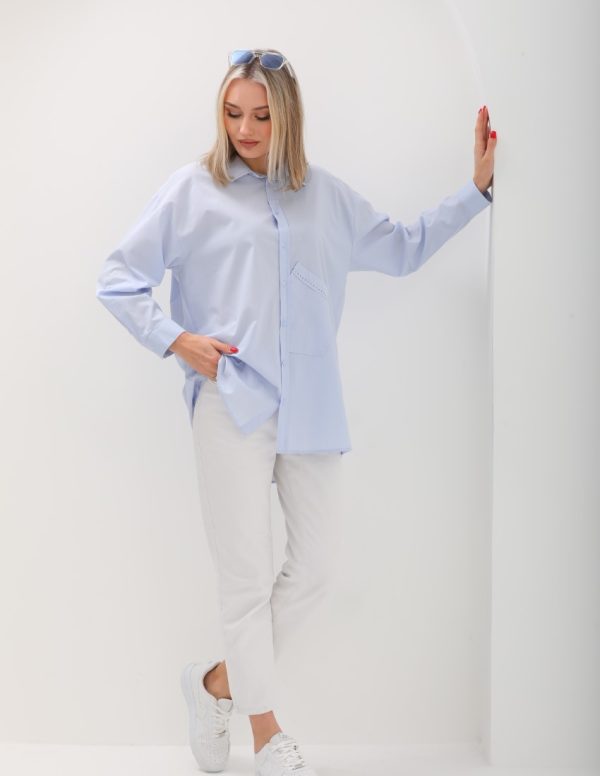 Punto Dikiş Detaylı Gömlek