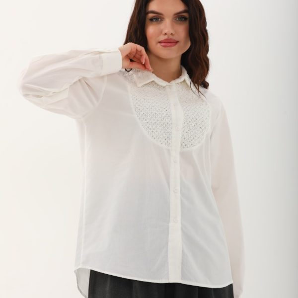 Omuz ve Cebi Taş Detaylı Gömlek